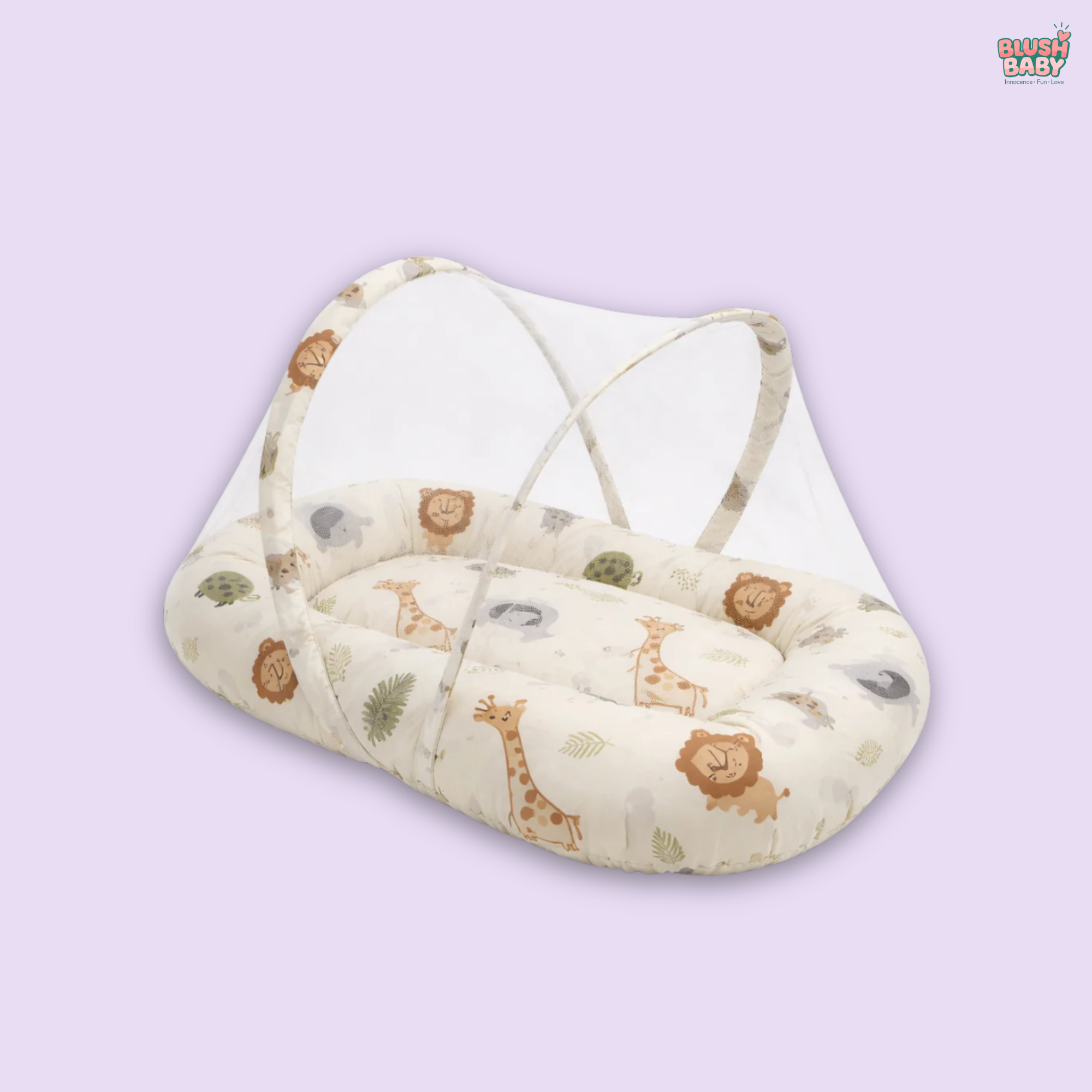 Loin Print Baby Mosquito Net Bed