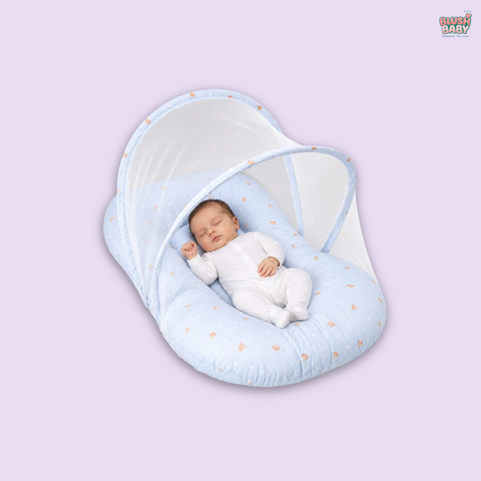 Little Stars Print Baby Mosquito Net Bed