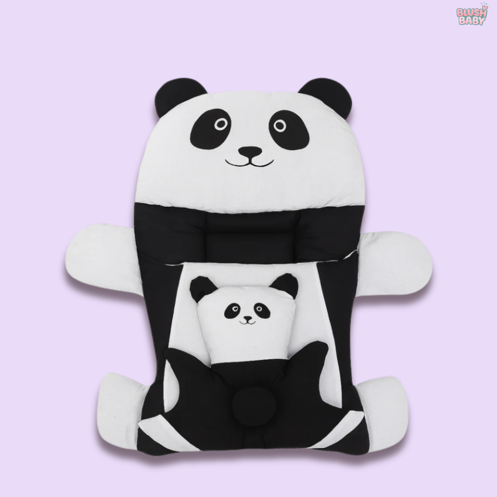 Cute Panda-Themed Baby Carry Nest with Pillows