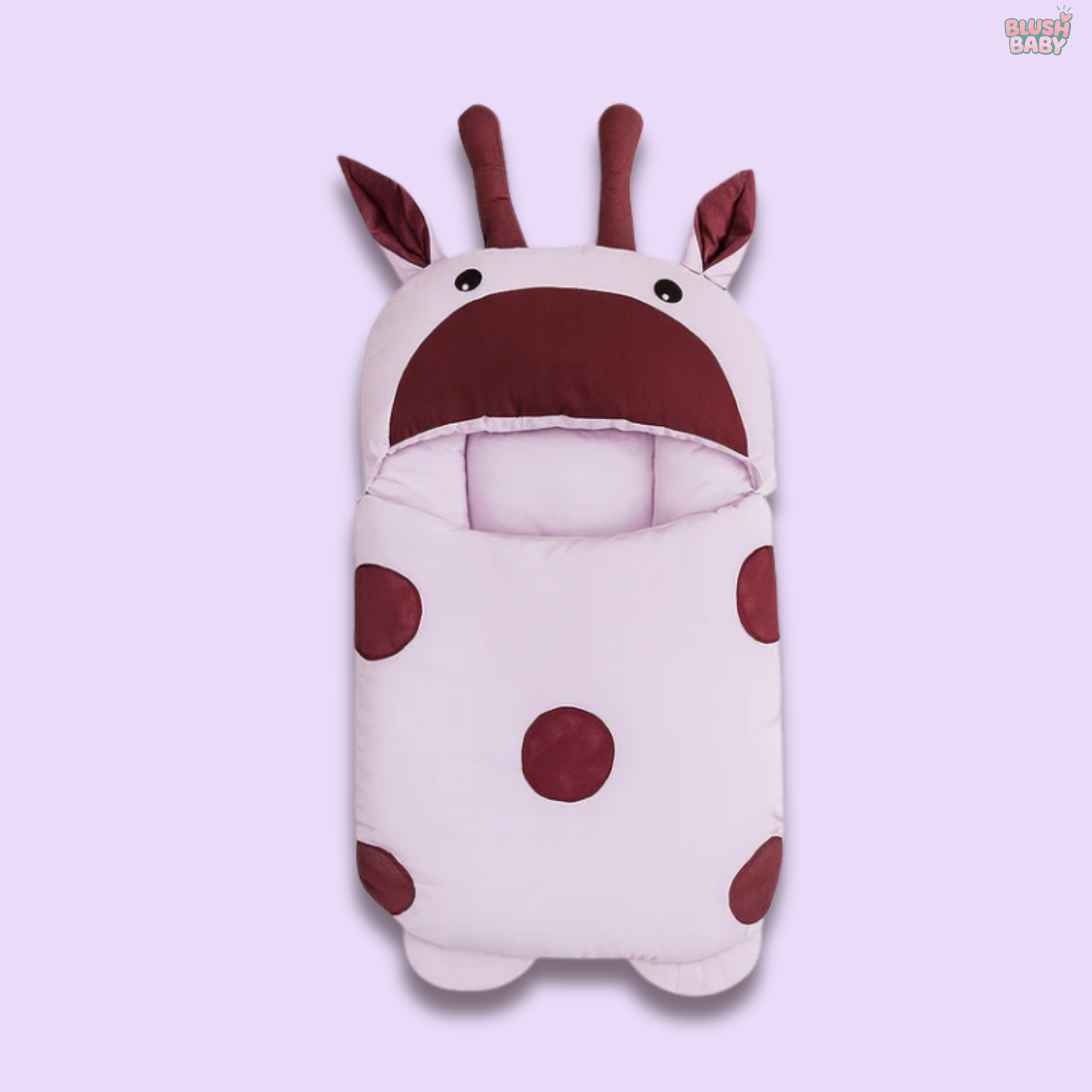 Giraffe-Themed Baby Carry Nest with Pillows