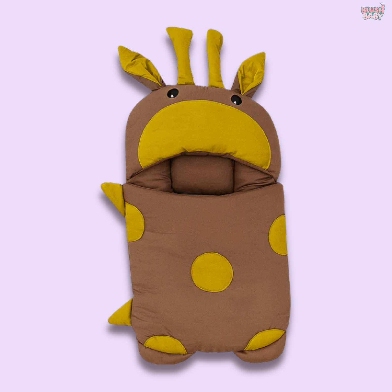 Giraffe-Themed Baby Carry Nest with Pillows