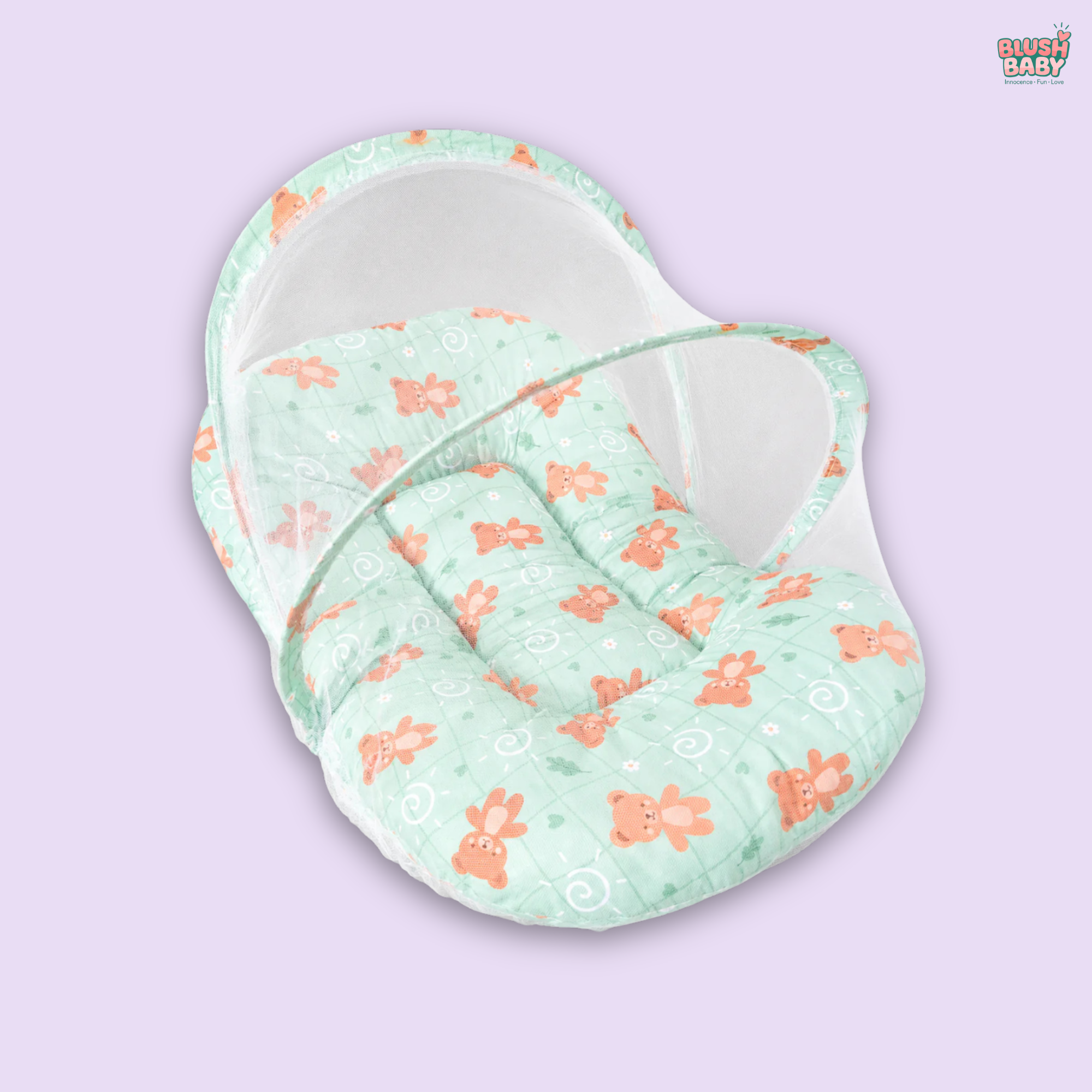 Cute Bear Print Baby Mosquito Net Bed
