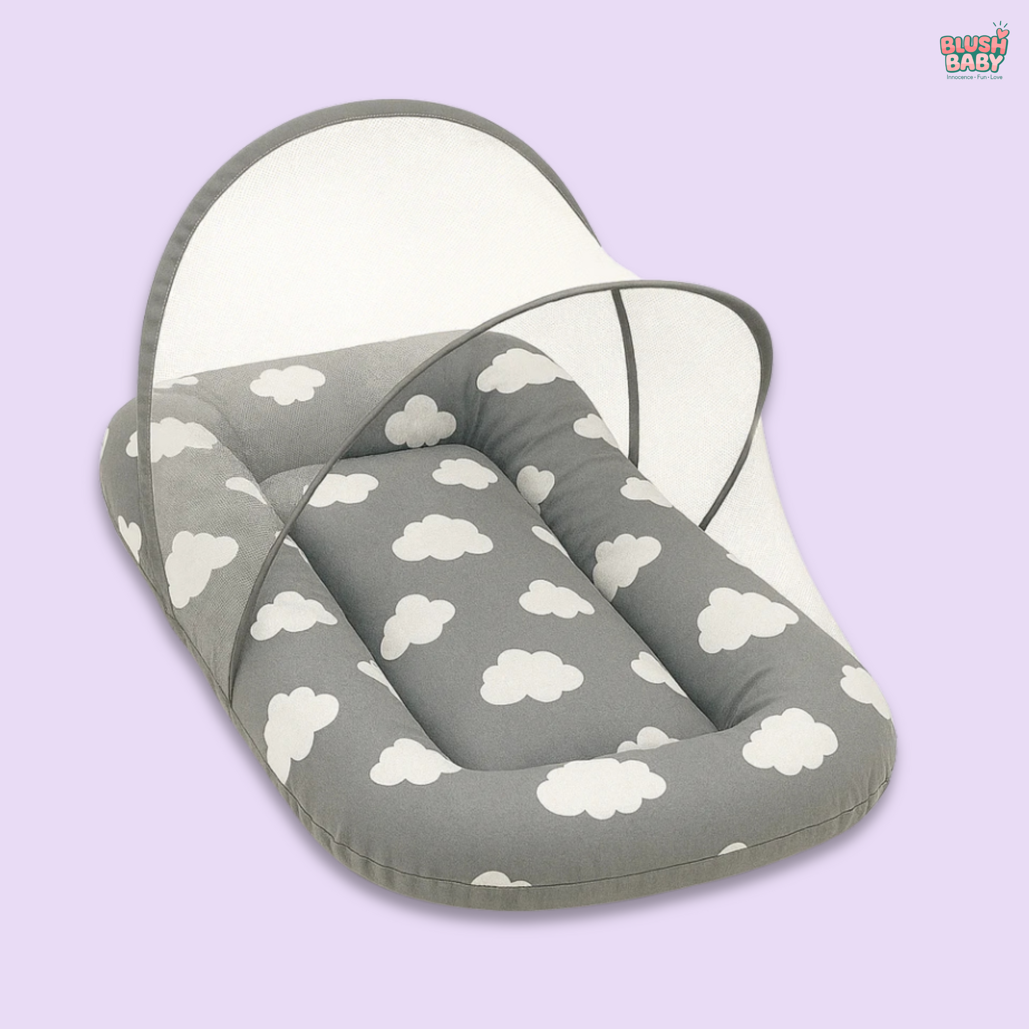 Cloud print Baby Mosquito Net Bed