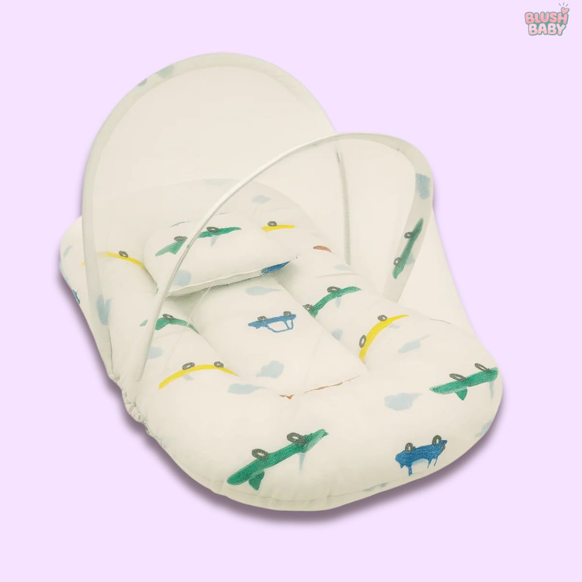 Green Car Mosquito Net Bed