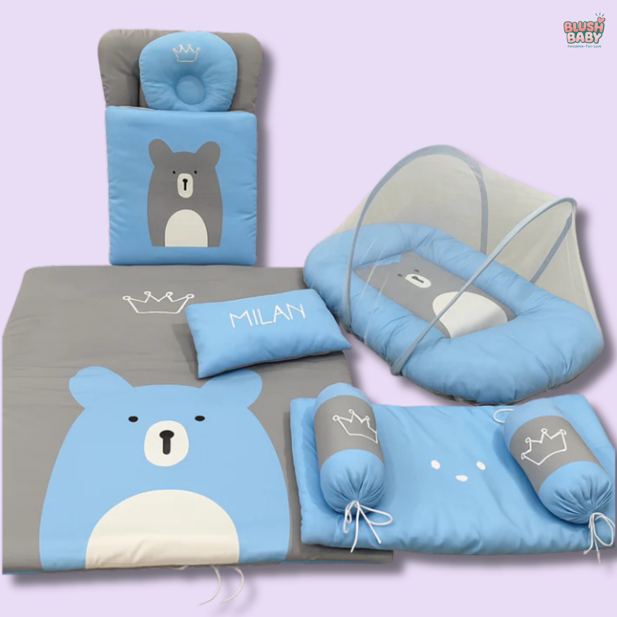 Blue Bear Design 9Pc Carry Nest Set