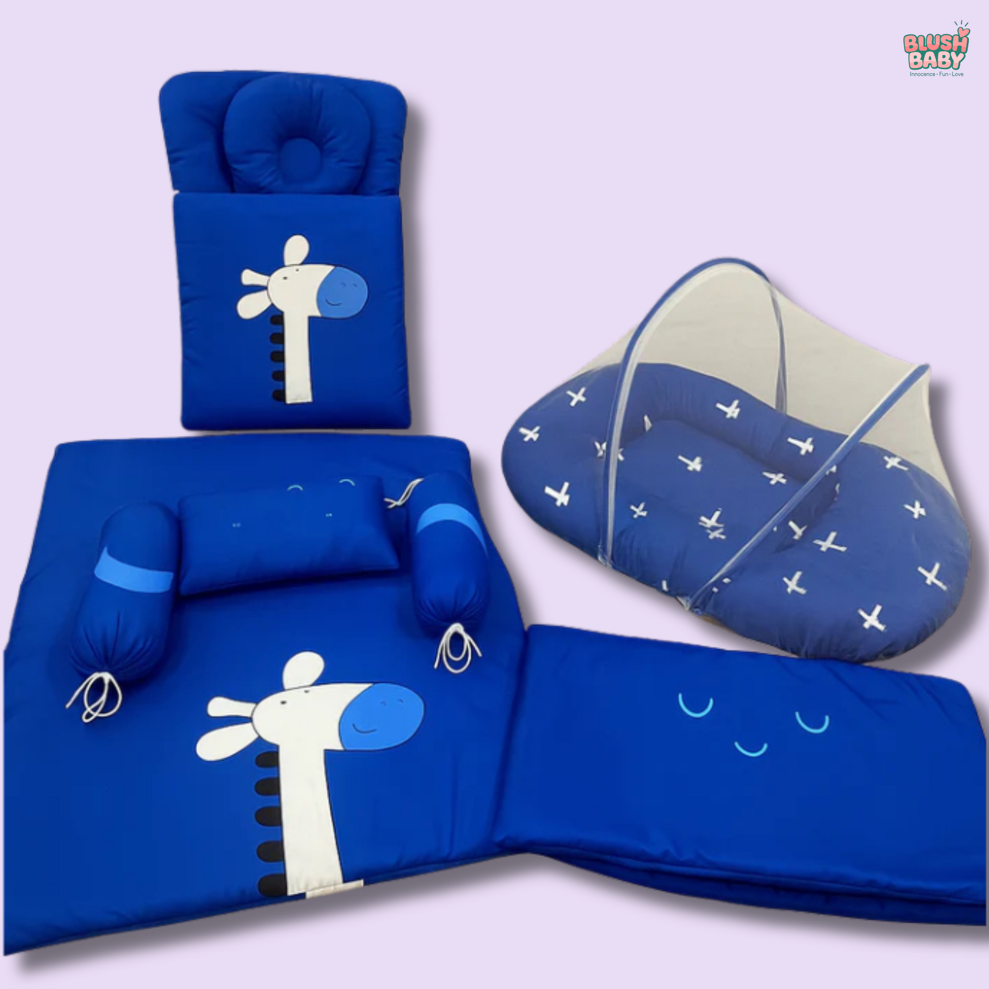 Giraffe Design 9Pc Carry Nest Set