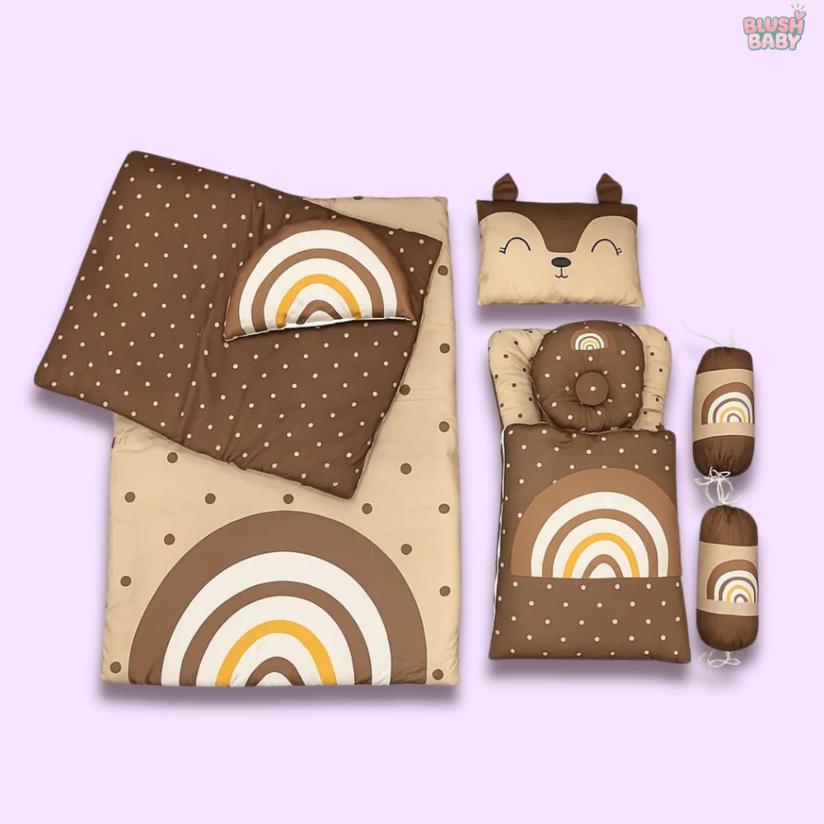 Rainbow Design 8Pc Carry Nest Set