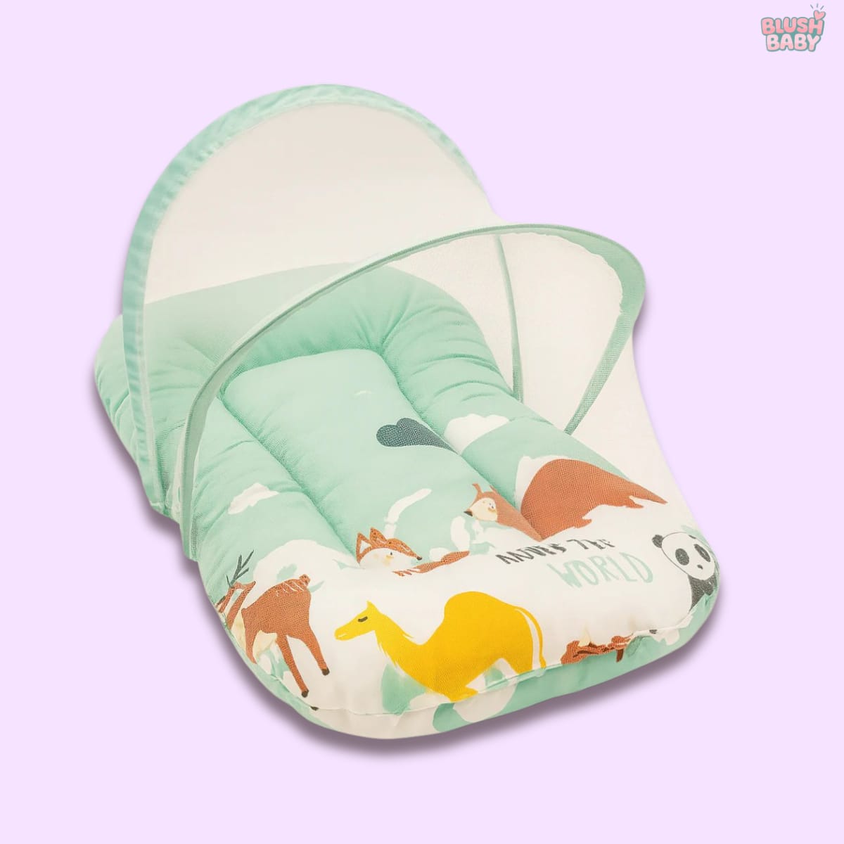 camel print Mosquito Net Bed